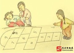 經(jīng)典80后童年游戲《跳房子》兒童,互動